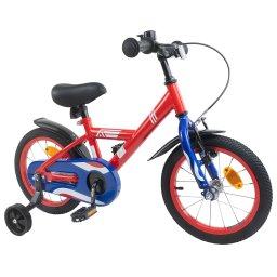 vidaXL Kinderfiets 12 Inch voor 2-4 jaar oud Rood