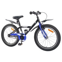 vidaXL Kinderfiets 20 Inch voor 6-11 jaar oud Zwart
