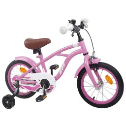 vidaXL Kinderfiets 12 Inch voor 2-4 jaar oud Lichtroze
