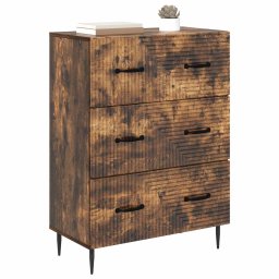 vidaXL Ladenkast Gerookt eiken 66 x 34,5 x 89,5 cm Bewerkt hout