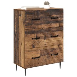 vidaXL Ladenkast Oud hout 66 x 34,5 x 89,5 cm Bewerkt hout