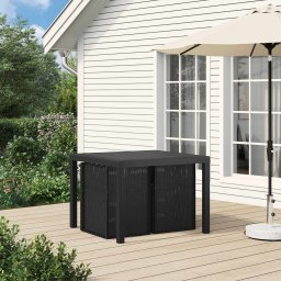 vidaXL Tuin Eetstoelen 2 st Antraciet 53 x 47 x 88,5 cm PP