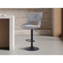 Barkruk MATEUS 65>86 cm donkergrijs