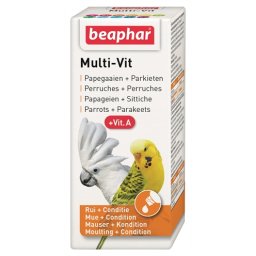 BEAPHAR MULTI-VIT PAPEGAAI EN GROTE PARKIETEN 20 ML