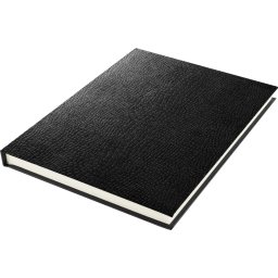 Kangaro K-5320 Schetsboek A5 Creme 120gr Blanco Papier, 140 Blz Hard Cover Zwart