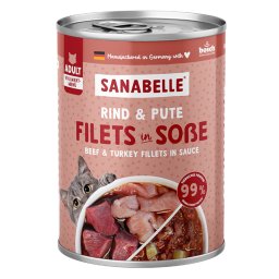Sanabelle Vlees in Saus 6 x 380 g Kattenvoer - Rund & Kalkoen
