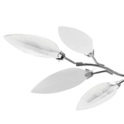 vidaXL Plafondlamp met kristal bladeren 3xE14 acryl wit en transparant