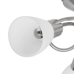 vidaXL Plafondlamp met glazen kappen voor 3 x E14 peertjes