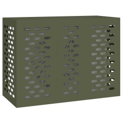 vidaXL Airconditioner hoes Olijfgroen 110 x 50 x 80 cm Staal