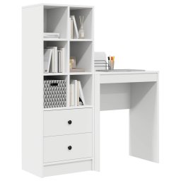 vidaXL Bureau Wit 105,5 x 34 x 127 cm 2 st