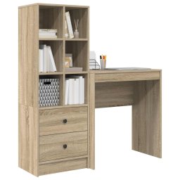 vidaXL Bureau Sonoma Eiken 115,5 x 40 x 127 cm 2 st