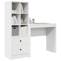 vidaXL Bureau Wit 125,5 x 40 x 127 cm 2 st