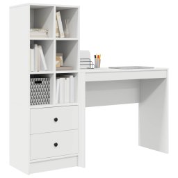 vidaXL Bureau Wit 135,5 x 40 x 127 cm 2 st