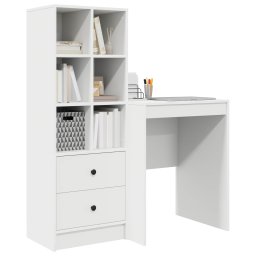 vidaXL Bureau Wit 145,5 x 40 x 127 cm 2 st