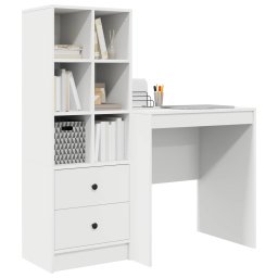 vidaXL Bureau Wit 115,5 x 50 x 127 cm 2 st