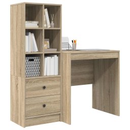 vidaXL Bureau Sonoma Eiken 115,5 x 50 x 127 cm 2 st