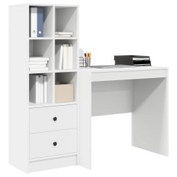 vidaXL Bureau Wit 125,5 x 50 x 127 cm 2 st