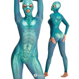 * COTTELLI Reptiel catsuit met masker,CC2493802