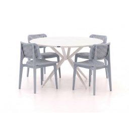 Forza Xitta/Sora ø127cm dining tuinset 5-delig - Laagste prijsgarantie!