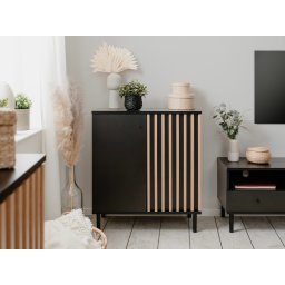 Commode MANZANA 2 deuren artisan eik/antraciet