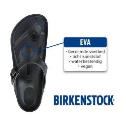 Birkenstock - maat 42 - Arizona EVA Heren Slippers - Regular fit - Black