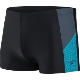 Speedo - maat 5/ M - Dive Aquashort Heren - Zwart / Blauw