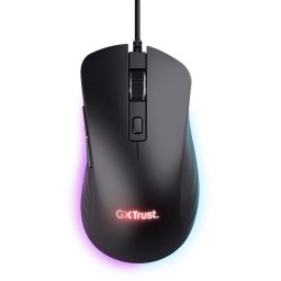 Trust GXT 924 YBAR+ - Pro Gaming Muis - RGB verlichting - 25600 dpi - Zwart