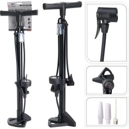 Excellent Houseware Fietspomp Staand 60cm Zwart