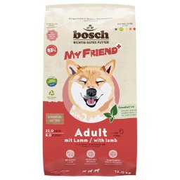 Dubbelpak: 2x12kg My Friend+ Dog Adult met Lam hondenvoer droog