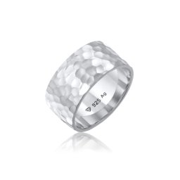 Elli - Ring - Dames Band Basis Gehamerd in 925 Sterling Zilver - Dames