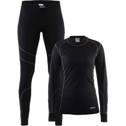 Craft - Maat S - Baselayer Set Thermoset Dames - Black/Granite
