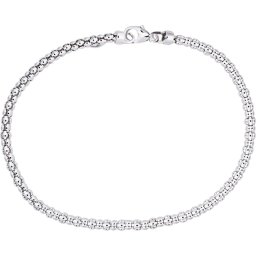Silver Lining armband - zilver - popcorn - 3.5 mm - 19 cm