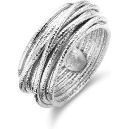 Casa Jewelry Ring Wikkel Satin - Zilver - Maat 17.25