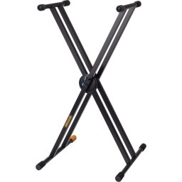 HERCULES Stands HCKS-120B Keyboardstandaard, EZ-LOK-systeem, X-stijl, dubbele steun
