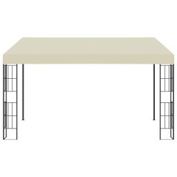 vidaXL Wandprieel 3x4 m stof crèmekleurig
