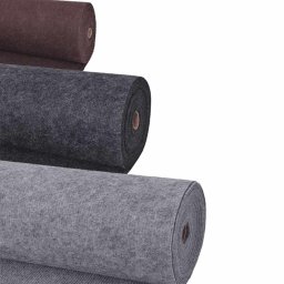 vidaXL Tapijt Grijs 1,2 x 15 m Polyester