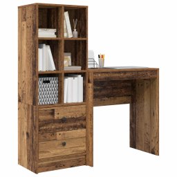 vidaXL Bureau Oudhout 115,5 x 40 x 127 cm 2 st