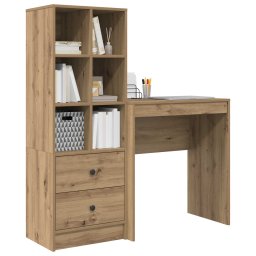 vidaXL Bureau Artisan Eiken 115,5 x 40 x 127 cm 2 st