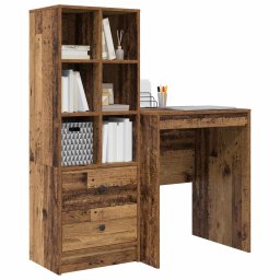 vidaXL Bureau Oudhout 105,5 x 50 x 127 cm 2 st