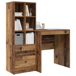 vidaXL Bureau Oudhout 115,5 x 50 x 127 cm 2 st