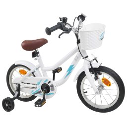 vidaXL Kinderfiets 12 Inch voor 2-4 jaar oud Wit