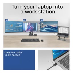 ACT AC7148 USB-C 4K 3 monitoren dock