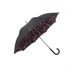 Paraplu Rozenblaadjes Zwart - Hip in de regen