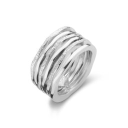 Casa Jewelry Ring Moraira Satin - maat 17.25 - Zilver