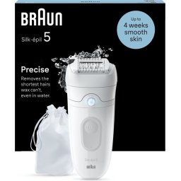 Braun Silk·épil 5 - Epilator Voor Eenvoudige Ontharing - Langdurig Gladde Huid - 5-011 - Wit/grijs