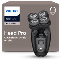 Philips Series 5000 Headshaver - Scheerapparaat mannen hoofd - Wet&Dry - Flexibele scheerkop - HS5980/15