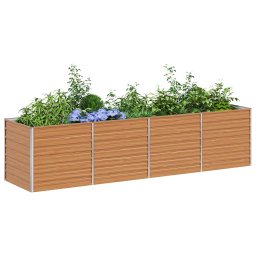 vidaXL Verhoogde plantenbak Licht Bruin 320 x 80 x 77 cm