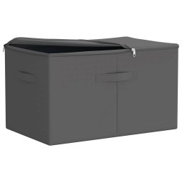 vidaXL Opbergbox 6 st Nonwoven stof 55 x 35 x 32 cm 61,6 L Antraciet