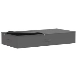 vidaXL Opbergbox 2 st Nonwoven stof 90 x 48 x 15 cm 64,8 L Antraciet
