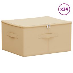 vidaXL Opbergbox 24 st Nonwoven stof 43 x 34 x 23 cm 33,6 L